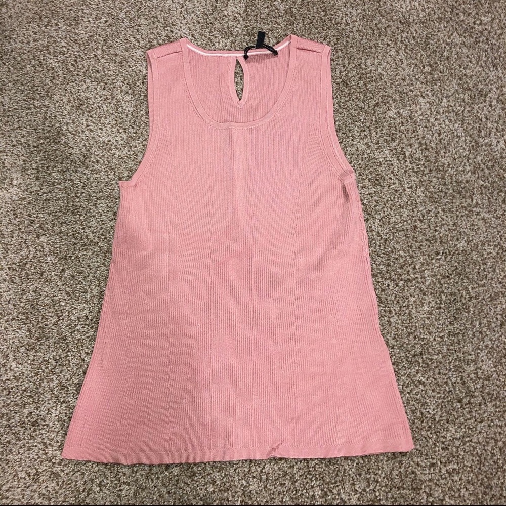 Pink White House Black Market Sweater Tank